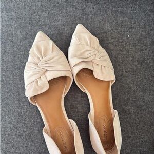 Corso Como Cream D'Orsay Flats with Bow